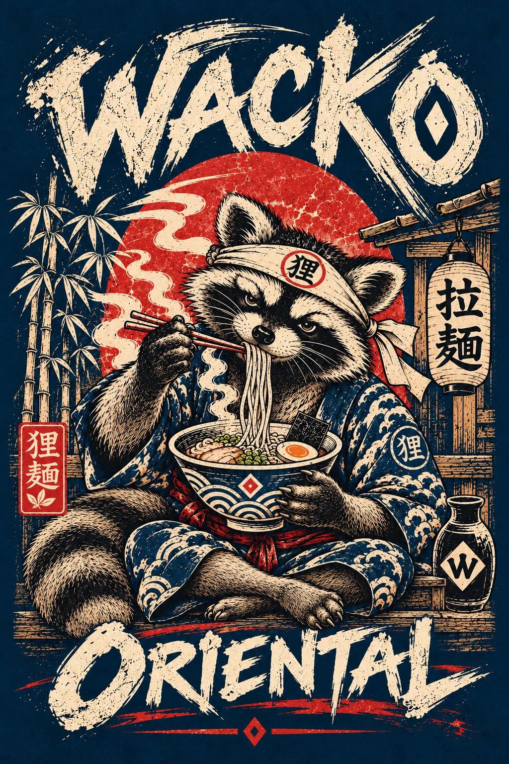 ORIENTAL RACCOON — DARK POSTER